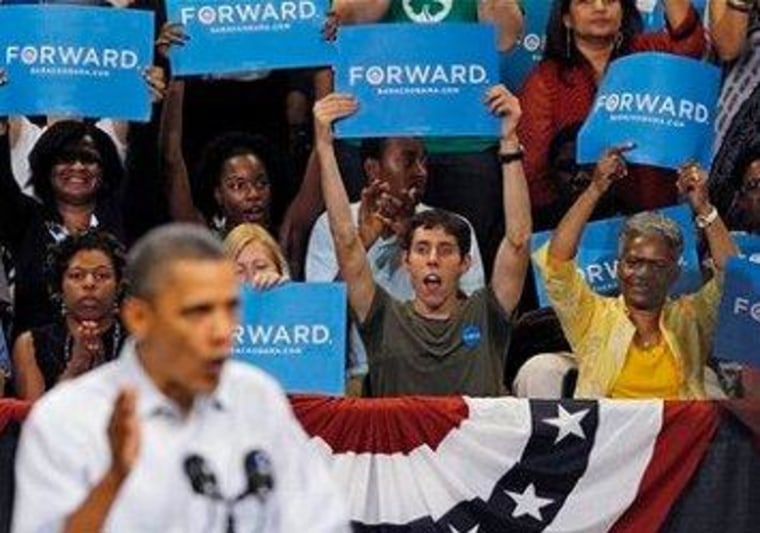 Obama campaigning in Virginia