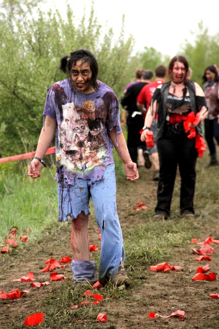 The Run for Your Lives races feature traditional stumbler zombies -- think \"Night of the Living Dead\" -- and chaser zombies -- a la \"28 Days Later.\"