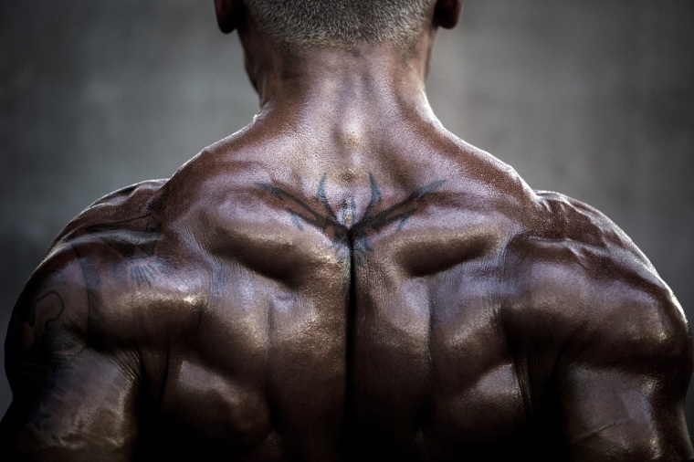 A competitor exercises as he waits backstage during the 2012 International Bodybuilding and Fitness Invitation Championship in Hong Kong on July 14. Participants, who darken their skin with tanning products and apply oils to increase shine, do a series of mandatory poses and display their best shaped muscles to a panel of judges who assign points based on their appearance.