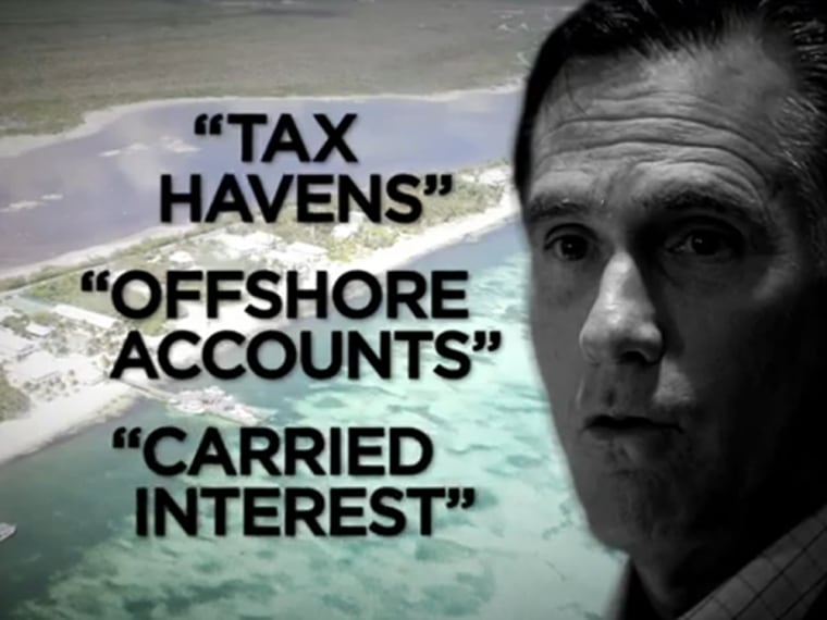 A new attack ad takes aim at Mitt Romney over tax issues.