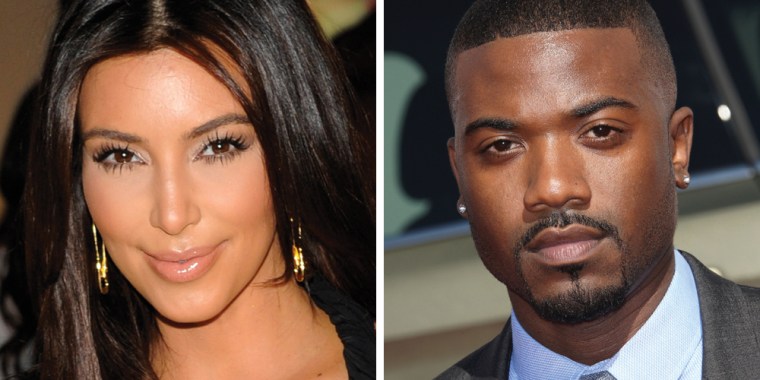 Kim Kardashian and Ray J.