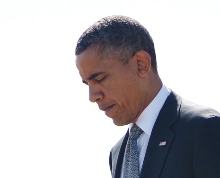 President Barack Obama steps off Air Force One upon arrival at Southwest Florida International Airport July 20, 2012 in Fort Myers, Florida.