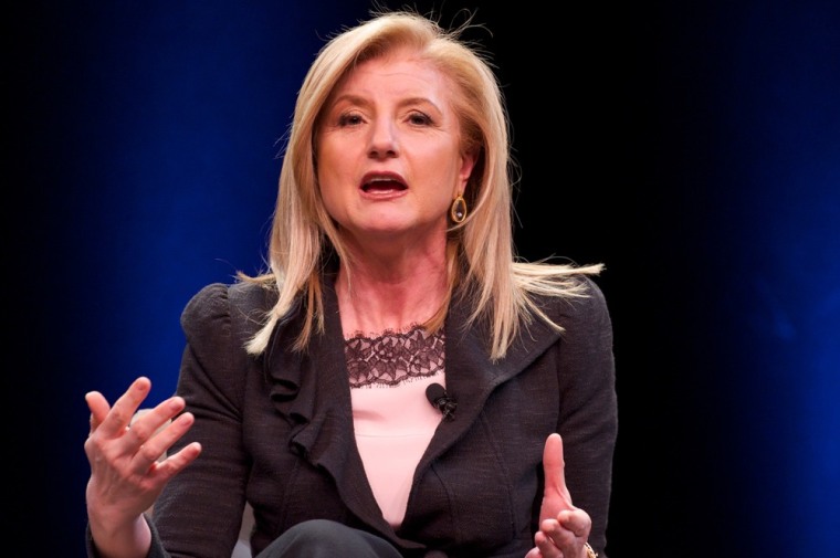 Arianna Huffington is unexpectedly appearing in an Internet ad for Toyota.