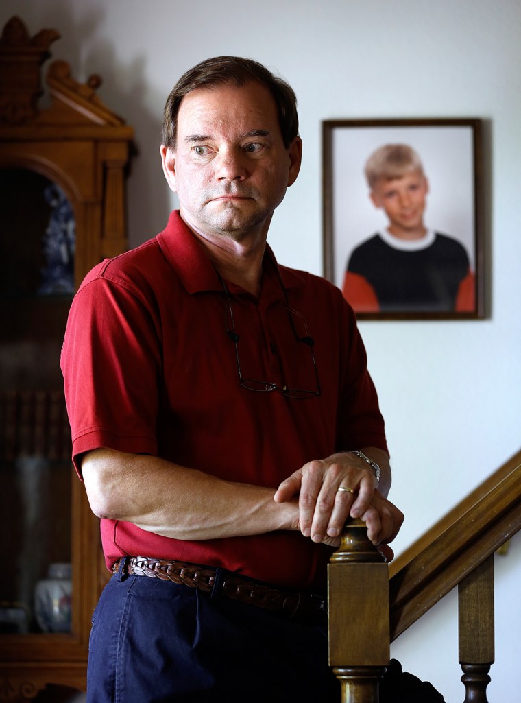 Tom Mauser, the father of Columbine High School shooting victim Daniel Mauser, is pictured at his home in Littleton, Colo. Mauser has been an activist for increased gun control in the wake of his own experiences and in light of the Century 16 Movie Theaters shootings at the Aurora Town Center on Friday.