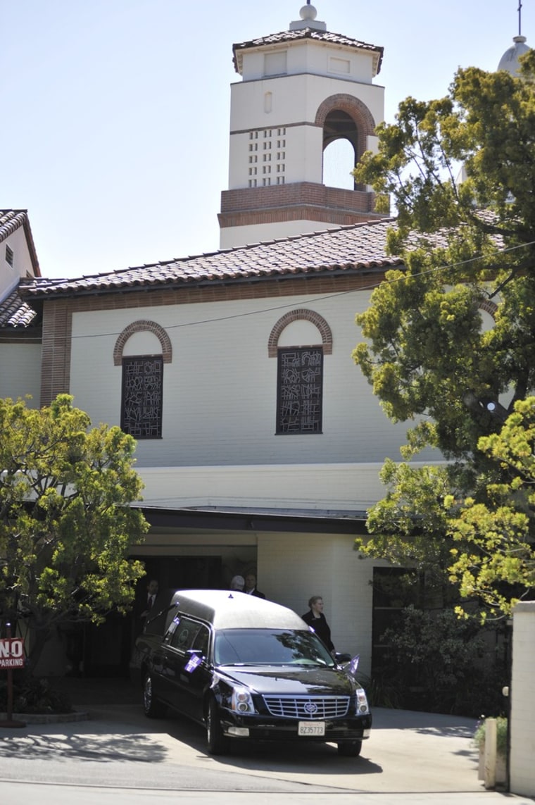 A memorial service for Sage Stallone was held Saturday at the St. Martin of Tours Catholic Church in Los Angeles.