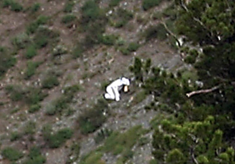 In this Sunday, July 15, 2012 photo, a person is seen in a goat suit in the Wasatch Mountains on Ben Lomond peak outside of Ogden, Utah.