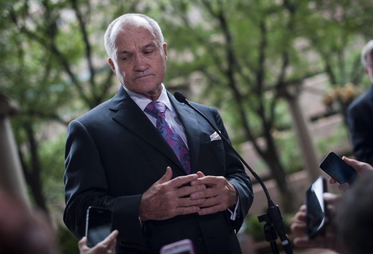 New York City Police Commissioner Raymond Kelly is shown at a July 20 news conference.