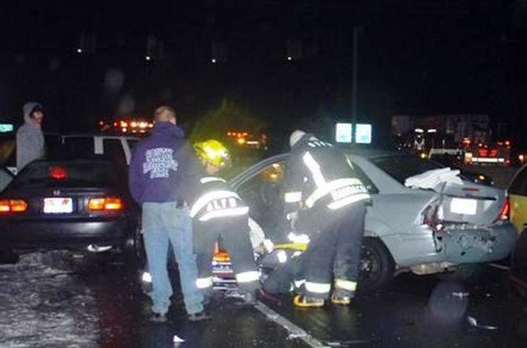 Emergency crews struggle to save teens involved in a nighttime accident.