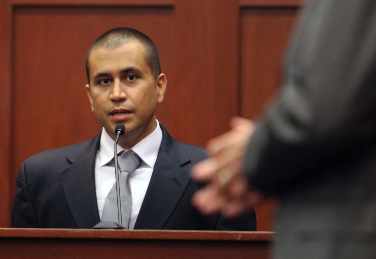 George Zimmerman, admitted killer of Trayvon Martin, at his April 20 bond hearing.