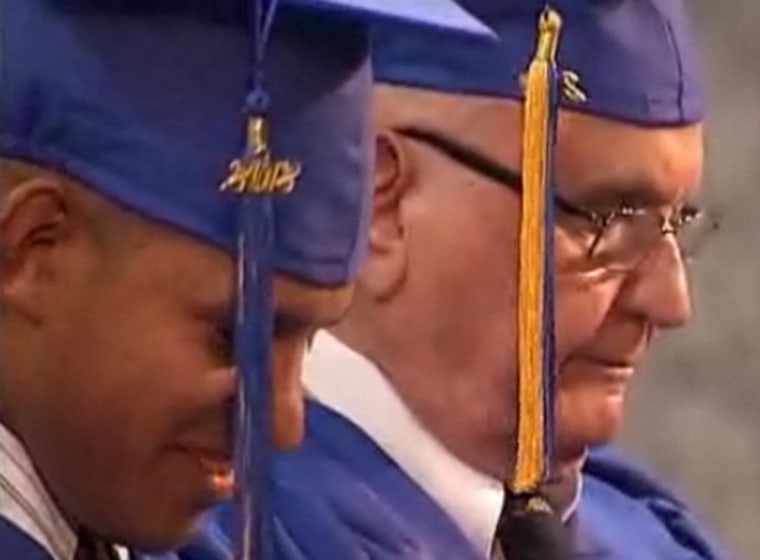 WWII veteran Jack Fletcher graduates from high school 70 years later in