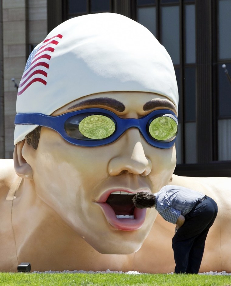 Sculpture in Nebraska commemorates US Olympic Swim Trials
