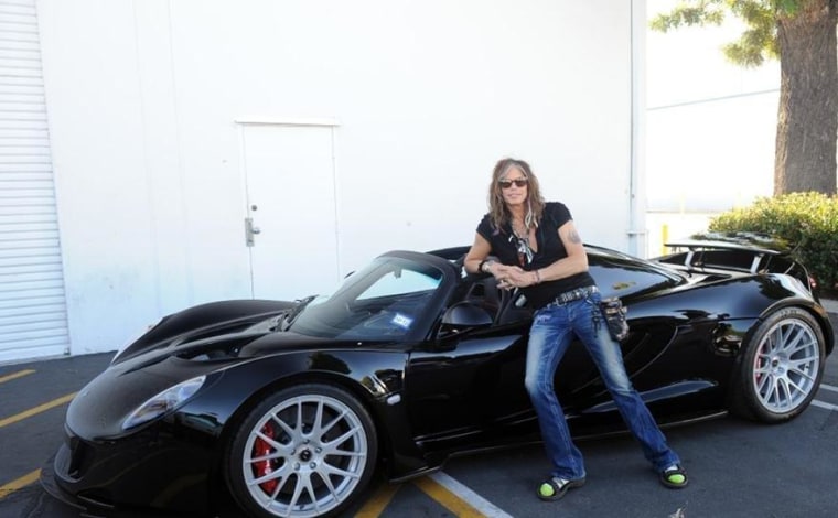 The Hennessey Venom GT Spyder, custom-built as a convertible for rocker Steven Tyler.