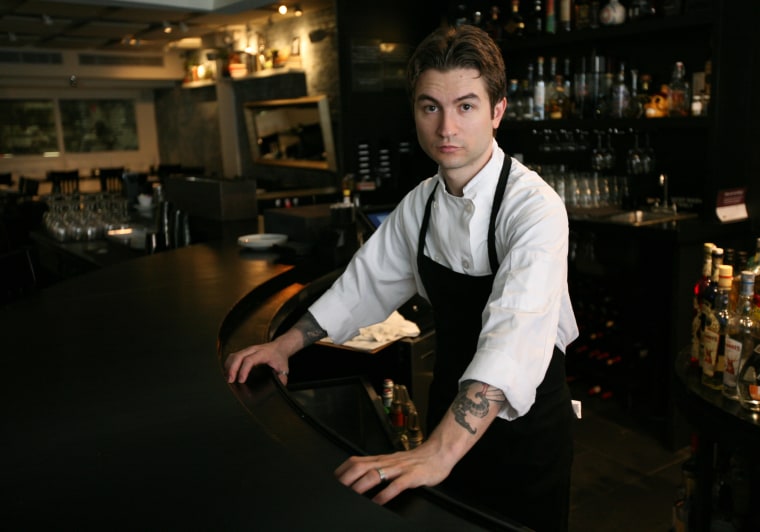 Chef Alex Stupak in his East Village restaurant, Empellon Cocina.