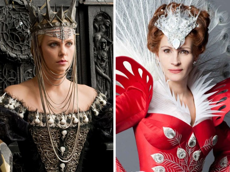 In 'Snow White and the Huntsman,' Charlize Theron's turn as the evil queen was a bit darker and more serious than Julia Robert's 'Mirror Mirror' incarnation, which was more playful and flirtatious.