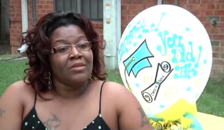 Shannon Cooper who was arrested for cheering too loudly at her daughter's high school graduation.
