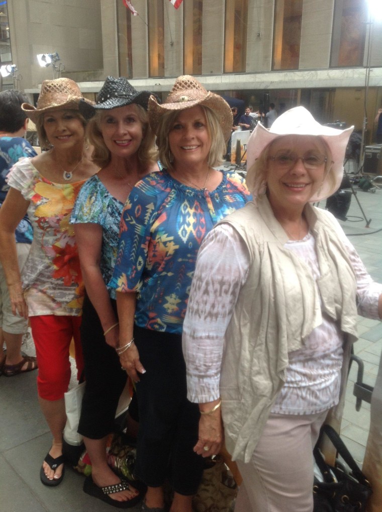 Judy, Maralyn, Sarah & Connie show us their Texas style!