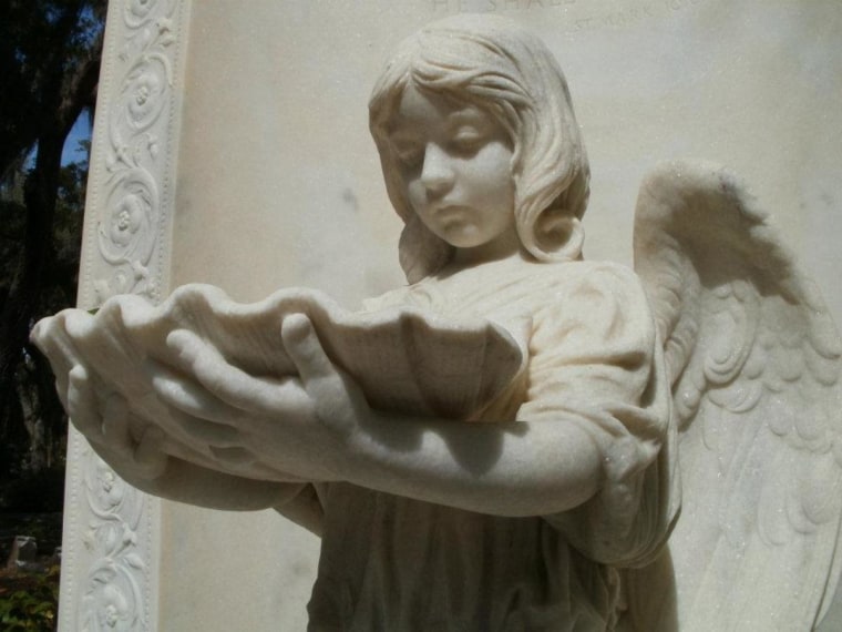 Monument at Bonaventure Cemetery in Savannah, Ga.