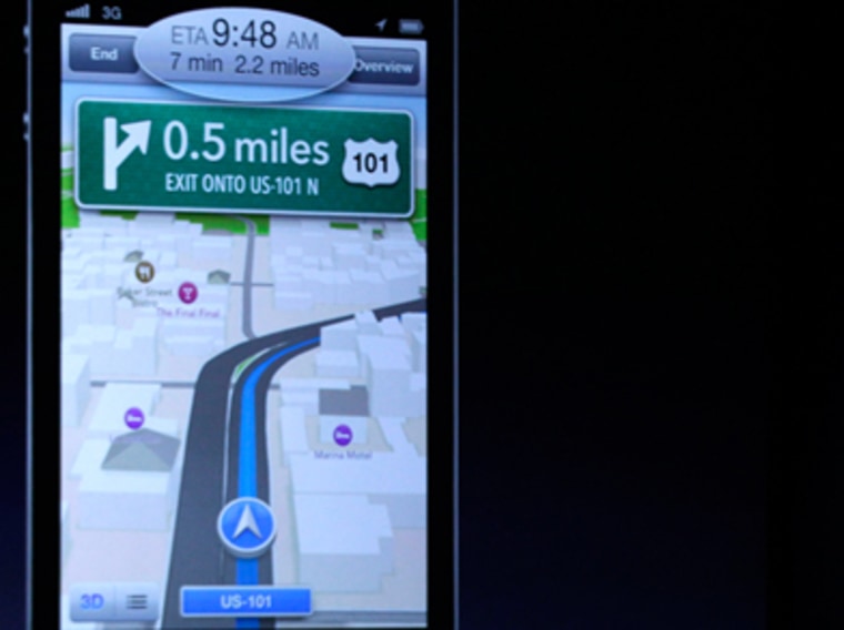 Apple turn-by-turn navigation