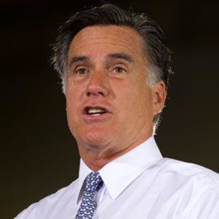 Mitt Romney at campaign stop in Orlando, Florida on Tuesday.