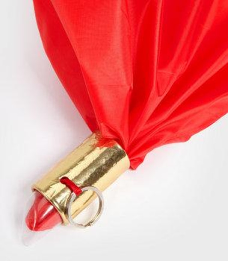 Lipstick, bag or both? This tiny tube of (faux) lipstick expands into a tote bag.