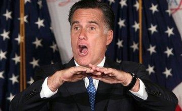 Not everything Mitt Romney says is on the level.