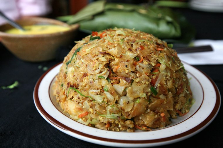 Kotthu Roti at Sigiri restaurant in New York City.