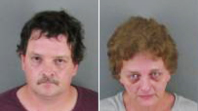 Police say Joy Evonne Skipper and Johnny Rufus Dickson boarded up their son's room and left him without food or water.