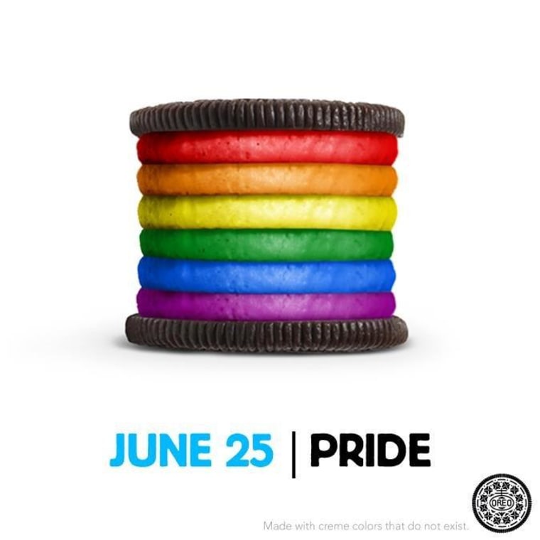 The image that appeared on Oreo's Facebook fan page