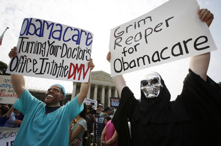 Outside the Supreme Court: Reacting to the health care ruling