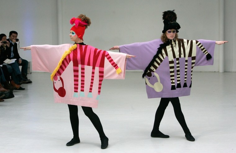 PARIS, FRANCE - MARCH 01: Model walk the runway during the Yang Du Ready-To-Wear Fall/Winter 2012 show as part of Paris Fashion Week at Espace Commines on March 1, 2012 in Paris, France. (Photo by Franck Prevel/Getty Images)