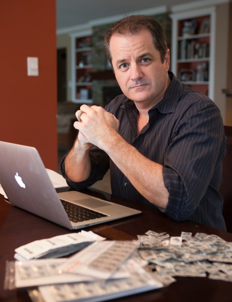 Troy Jones and his Mooresville, NC company, www.nukepills.com, have seen a massive increase in orders for the potassium iodide pills that he sells. (Photo by Peter Taylor / Getty Images )