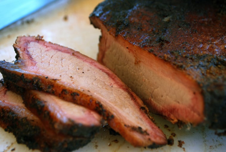 Brisket from Live Oak Barbecue in Austin, Texas.