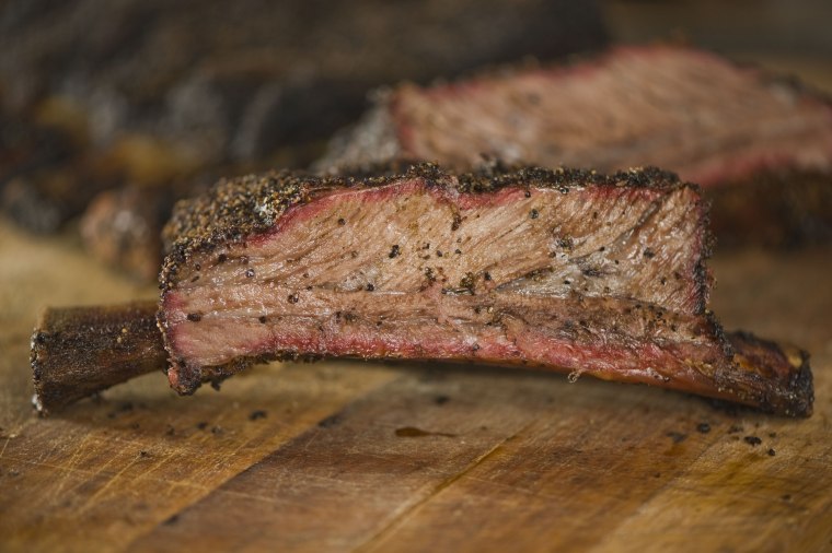 Juicy beef ribs from Louie Mueller Barbecue.