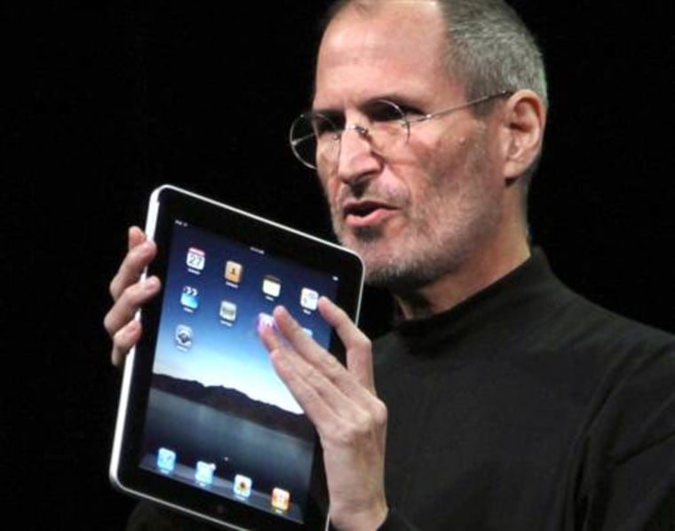 Steve Jobs with first iPad