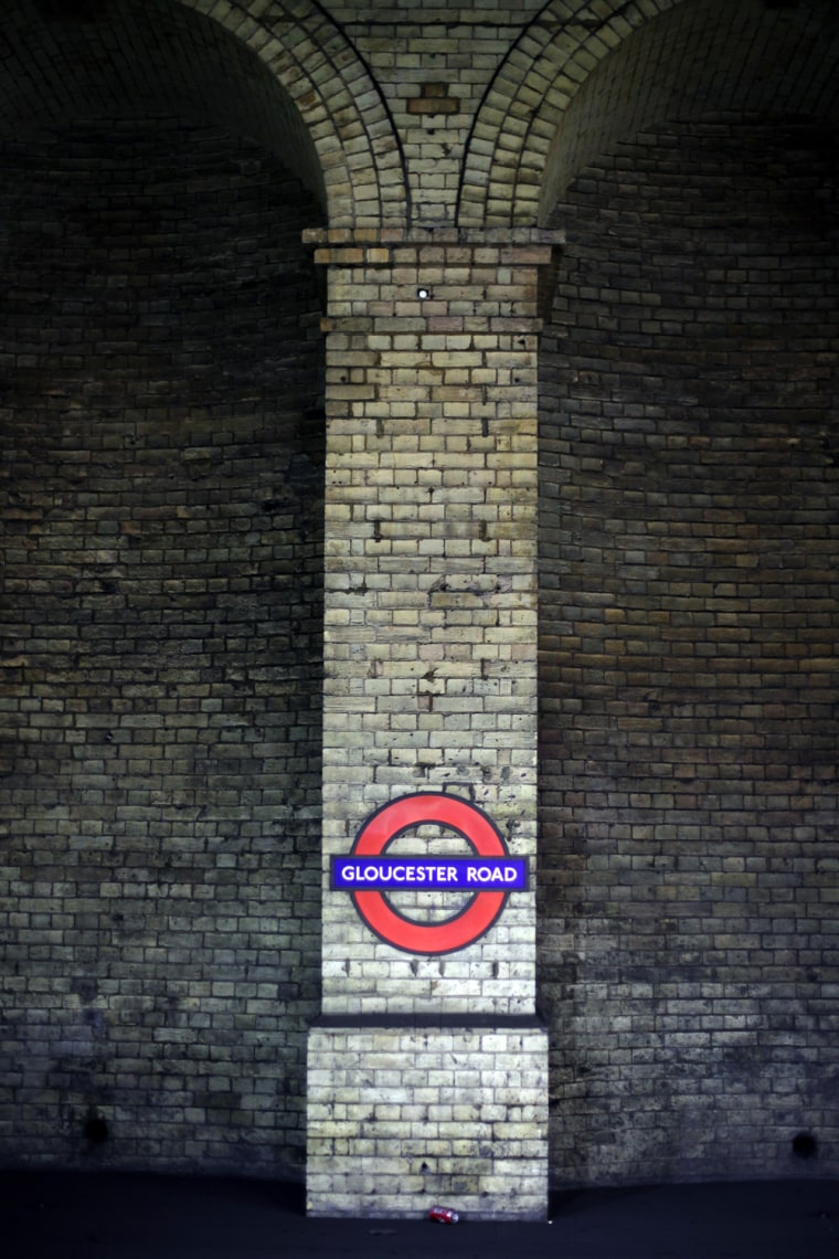 LONDON, ENGLAND - FEBRUARY 28: A general view of the Gloucester Road Underground sign on February 28, 2012 in London, England. London's underground rail system, commonly called the tube, is the oldest of its kind in the world dating back to 1890. It carries approximately a quarter of a million people around its network every day along its 249 miles of track and 270 stations. The network has undergone several years of upgrade work and refurbishment in preparation for the Olympic Games which take place this summer. During this time the tube is expected to carry millions of visitors to and from the Olympic Parks. (Photo by Dan Kitwood/Getty Images)