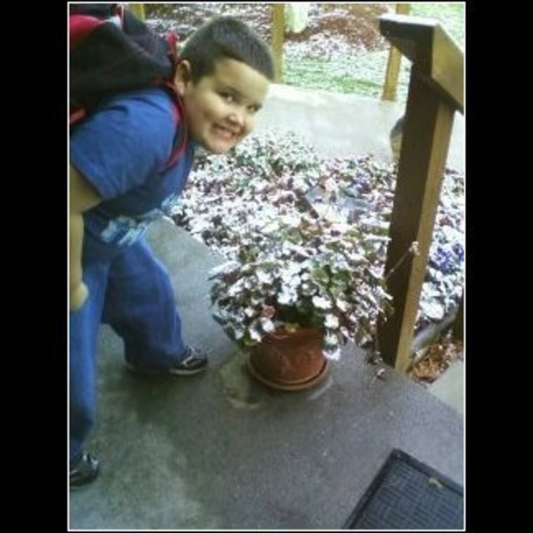 Kadyn, 7: Finally, snow!