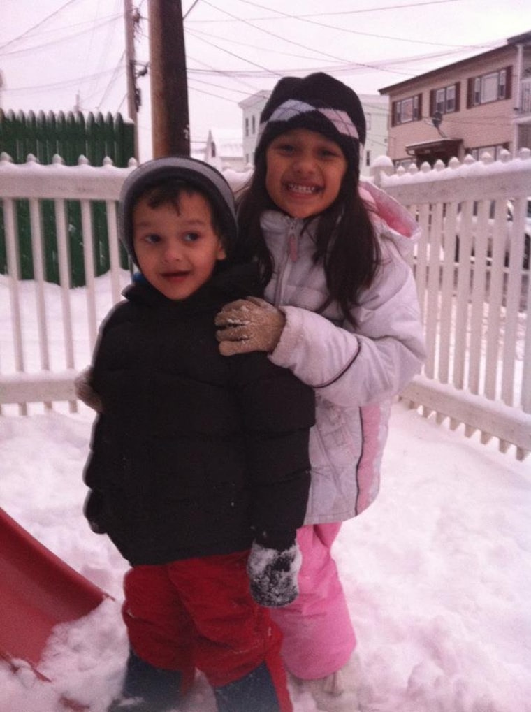 Maliyah & Malikai, my snow babies