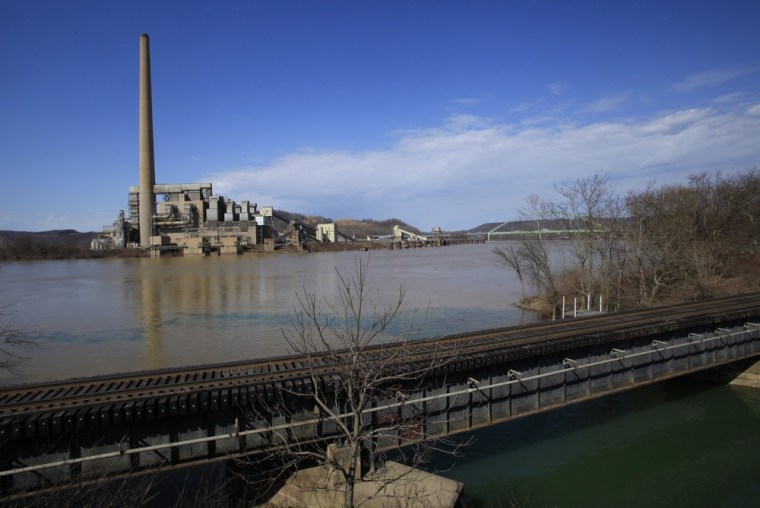An old Ohio Edison electric plant in Ohio, rumored to be the site for the first new U.S. chemical cracker plant in more than 20 years is seen across the Ohio river from Moundsville, West Virginia, in this undated photograph. Billions of dollars of investment is planned by major companies, including most recently Royal Dutch Shell, to recover shale gas and build new chemical plants. To match Feature APPALACHIA-CHEMICALPLANT/ REUTERS/Jason Cohn (UNITED STATES - Tags: BUSINESS INDUSTRIAL ENERGY SOCIETY)