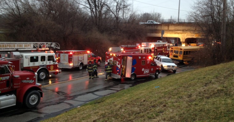 At least one person died March 12, 2012 in a school bus accident on the city's Southeastside.The accident occurred in the 900 block of South Emerson Avenue near English Avenue. Emerson is blocked at this hour.