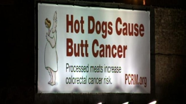 The billboard went up recently on the Eisenhower Expressway in Chicago.