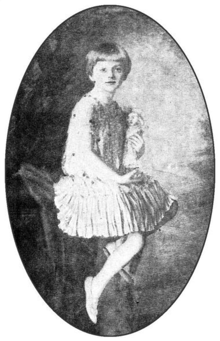 A childhood photograph of copper heiress Huguette Clark, 1906-2011.