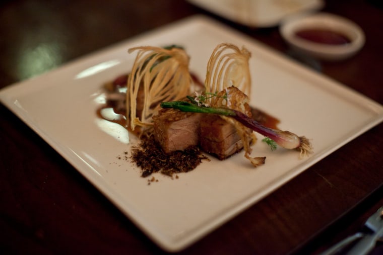 The famed bacon tataki that rocked our world. Anthony is still fantasizing about this tender piggy.