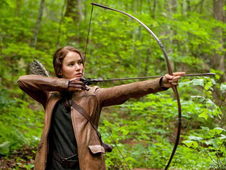 Jennifer Lawrence stars as 'Katniss Everdeen' in THE HUNGER GAMES.