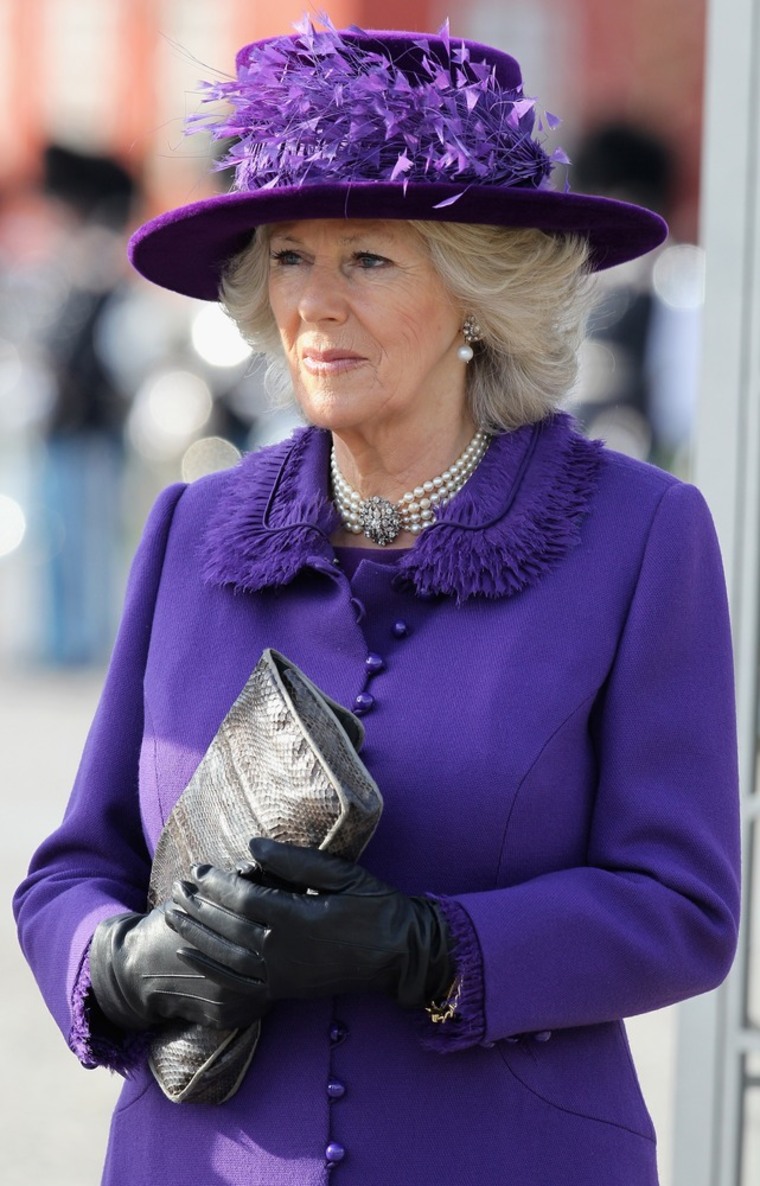 COPENHAGEN, DENMARK - MARCH 26: Camilla, Duchess of Cornwall arrives at the National Memorial on March 26, 2012 in Copenhagen, Denmark. Prince Charles, Prince of Wales and Camilla, Duchess of Cornwall are on a Diamond Jubilee tour of Scandinavia that takes in Norway, Sweden and Denmark. (Photo by Chris Jackson/Getty Images)