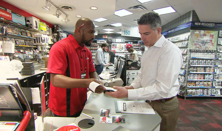 Marine Sgt. Edzavier Reese found a job at GameStop in Atlanta, Ga., through the ‘Hiring our Heroes’ job fair.