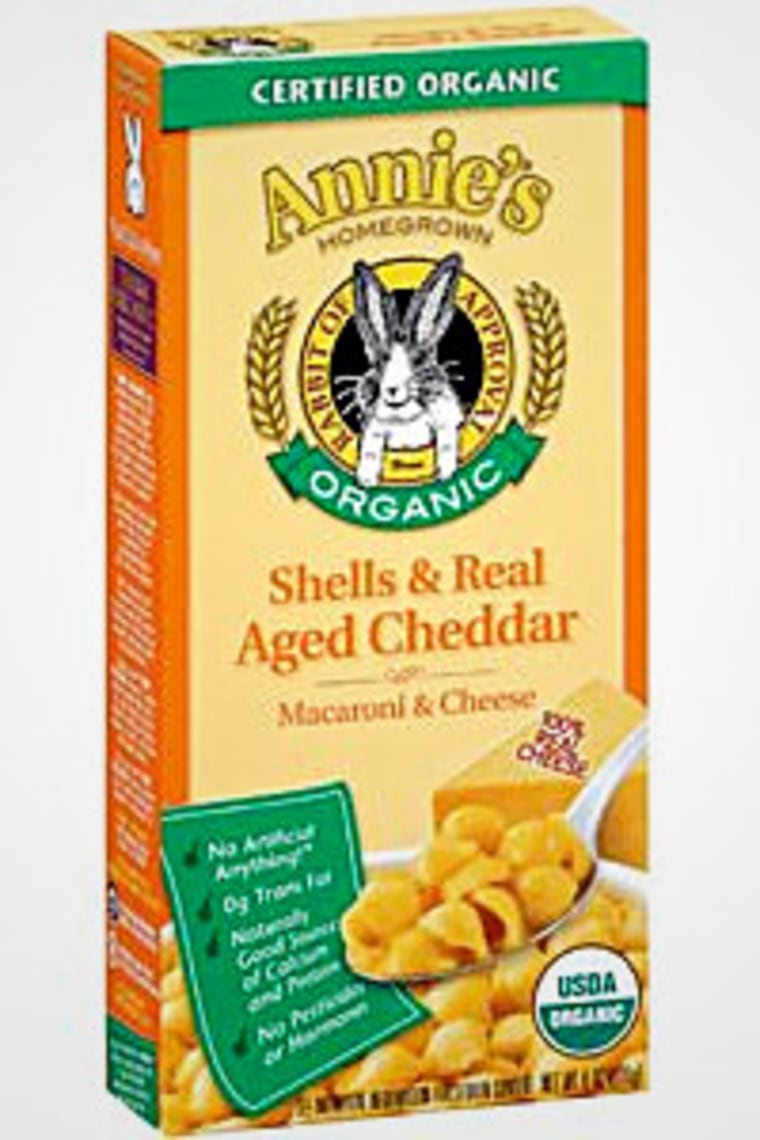 Annie's macaroni and cheese.
