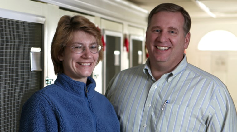 Greg Mohr and his wife Susan in Randolph, NJ, Jan. 4, 2010.