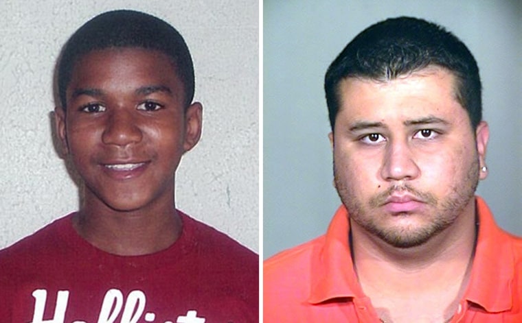 An undated photo released by the Martin family public relations representative shows Trayvon Martin, who was shot and killed at age 17. George Zimmerman, right, is pictured in this 2005 police photo taken after the now-28-year-old allegedly assaulted an officer. The charge was later dropped.