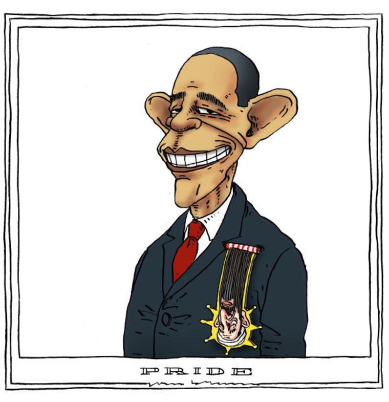 Five Cartoons About Obama's Victory Lap