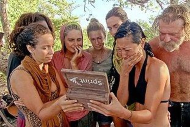 The remaining \"One World\" gang gathered for some good news -- a family reunion -- before delivering some bad news directly to Kat at Tribal Council.
